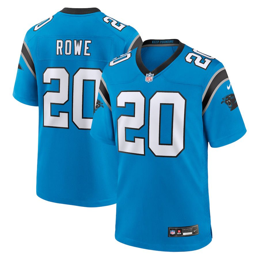 Men Carolina Panthers #20 Eric Rowe Nike Blue Alternate Game NFL Jersey